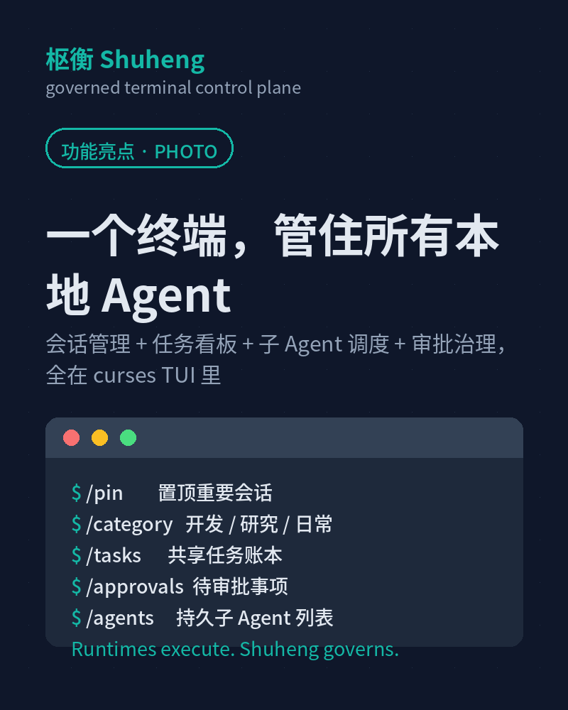 一个终端，管住所有本地 Agent
